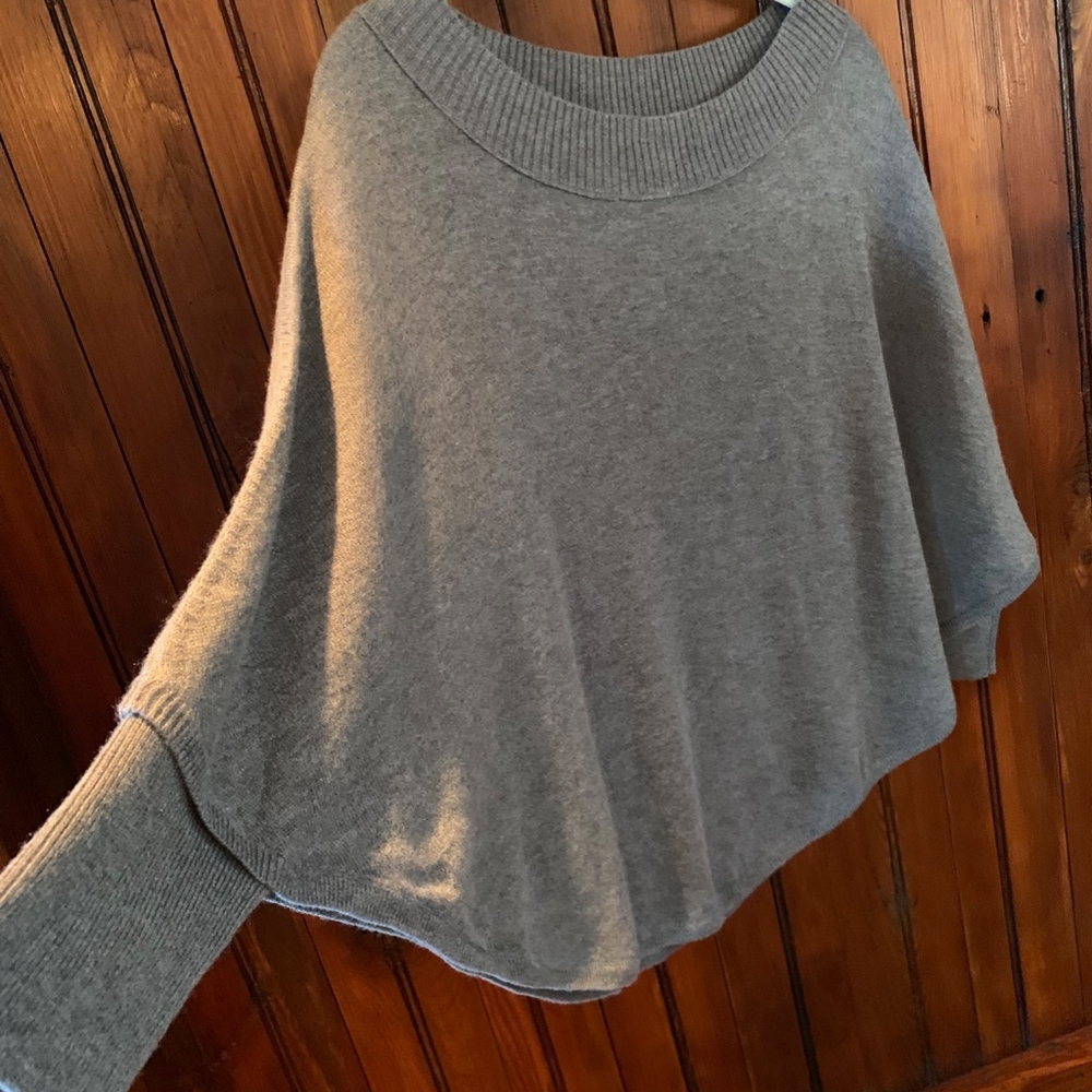 Soft cape style sweater